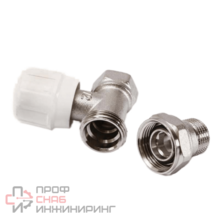 Вентиль ручной Uni-fitt HВ 1/2" с разъёмным соединением, никелированный