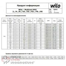 Насос повышения давления Wilo MVI 3207-3/25/E/3-380-50-2