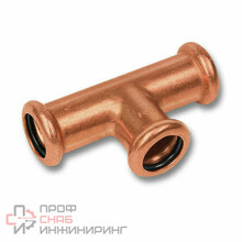 Тройник Sanha 6130 DN35x28x35 ВПр медь