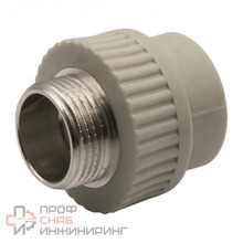 Муфта комб. нар 32х1'' EVER® plast серый