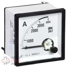 Амперметр IEK Э47 96х96мм 3000/5А кл. точн. 1.5 IPA20-6-3000-E