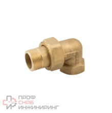 Сгон американка, угловой, НВ, 1 1/2", 1 1/2", латунь, с плоским уплотнением ELSEN