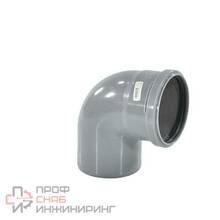 Отвод PP-H серый б/н Дн110х87гр в/к РосТурПласт 36670