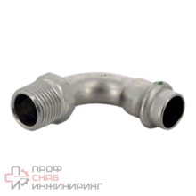 Отвод 90° 15-1/2", Viega Sanpress Inox, 2314, пресс-резьба, сталь нержавеющая