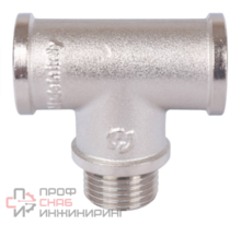 Тройник ВНВ никелированный 1/2"x1/2"x1/2", Stout