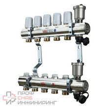 Коллекторный блок Valtec латунный c термостатическими и балансировочными клапанами VTC.594.EMNX.0607