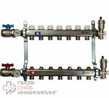 Коллектор STOUT из нержавеющей стали в сборе без расходомеров 7 вых.