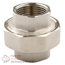 Соединение разъемное Tiemme 1' внутренняя резьба никелированное