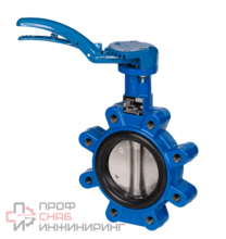 Затвор дисковый поворотный VFY LH Ду 125 Ру16 чугун с рукояткой Danfoss 065B8414