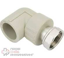 Угольник с накидной гайкой PPR РОСТУРПЛАСТ D32х1 мм