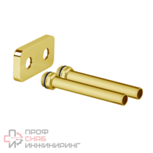 Комплект декоративных трубок SR Rubinetterie с резьбой (50 мм) 15х1/2х L150 золото