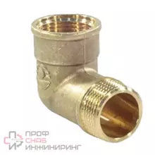 Угольник латунный переходной Ду15 м/р VALFEX VF.092.L.012