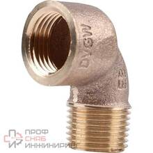 Угольник 90° 1"-1", Viega R2, 3092, резьба-резьба, вн.- нар., бронза