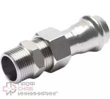 Переходник Franta ВПр-НР разъемное соединение, 15хG3/4, из нержавеющей стали SUS 304