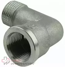 Угольник 90°, НВ, 3/4", 3/4", TIN латунь ELSEN