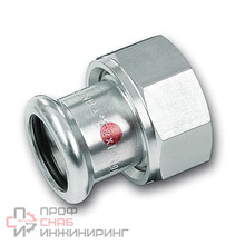 Переходник Sanha 24000 DN28-1 1/4" пресс-резьба внутренняя сталь оцинкованная с накидной гайкой