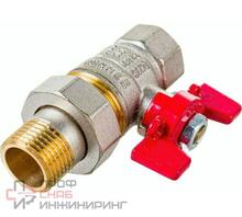 Кран шаровой ROMMER с американкой 1/2" ВН/НР