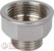 Переходник Stout никелированный под ключ НР/ВР 1/2х1/2"