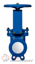 Шиберная задвижка RusUp Серии Basa-1 ДУ80 Ру10