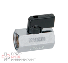 BUGATTI MINNESOTA 800 Кран шаровой мини, ВВ 1/4, флажок