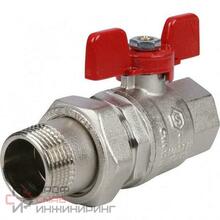 Кран НН 1/2'х3/4' шаровой MINNESOTA для подкл. бачков c розеткой 1/2' из нерж. стали для бытов. вент