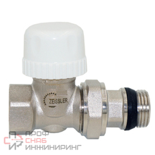 Вентиль термостатический прямой под термоголовку 1/2 Zeissler