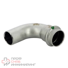 Отвод НB 90 градусов Sanpress Inox, с SC-Contur, нержавеющая сталь, 22 мм Viega