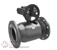 Кран шаровой LD КШЦФЭ из стали 20 Ру16 Ду100/80 под элекропривод ГЗ-ОФ-150/22М (380В) F10,кв.17х17