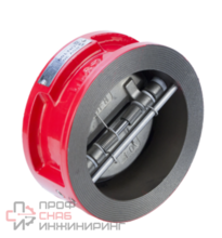 Обратный клапан КРАСНЫЙ межфланцевый Ду 50 REON тип RSV30 (PN16, Тmax=120°С, диск AISI304) ! NEW !