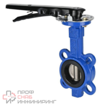 Затвор дисковый поворотный DN.ru WBV1432N-2W-Fb-H Ду200 Ру16 корпус - чугун GGG50, диск - нержавеющая сталь 316L, межфланцевый, уплотнение NBR, с рукояткой, ISO-фланец F10, квадрат 17х17