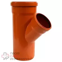 Тройник наружный Политэк 200х200 45градусов
