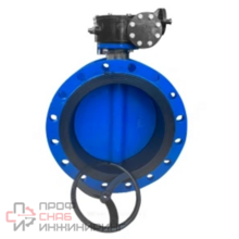 Затвор дисковый поворотный Benarmo чугун EPDM Ду800 Ру10/16 с редуктором под электропривод диск чугун