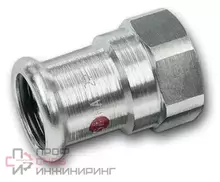 Переходник Sanha Therm 24270G DN42-1 1/4" пресс-резьба внутренняя сталь цинк