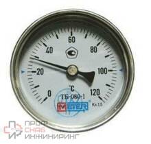 Термометр биметалл ТБ80 120С Дк80 L=40 G1/2" осев Метер
