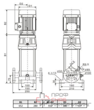 Многоступенчатый насос Wellmix CV 3-23-0-HQCV (3х380В, 2.2кВт, IE3)
