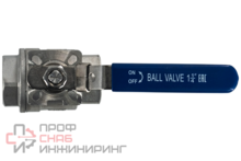 Кран шаровый муфтовый под привод нержавеющий Newkey DN32 PN40