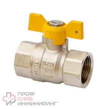 Кран шаровый газовый полнопроходной MVI 3/4" внутренняя-внутренняя, бабочка