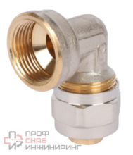 Угольник с внутренней резьбой, обжимной, тип SFS-0007, Stout Ду20х3/4