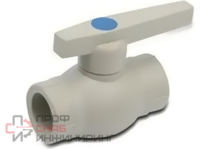 Кран шаровой РосТурПласт PP-R стандартный проход 63 серый