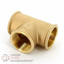 Тройник 1"-1"-1" Viega R2, 3130, резьба-резьба, вн., бронза