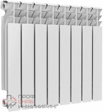 Радиатор алюминиевый Ogint Alpha 500 8 секций Qну=1480 Вт
