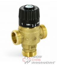 Клапан Н 3/4" термосмесительный 30-65°С, Kvs 2,3 смешение в центр Uni-fitt