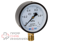 Манометр Экомера МД02-100мм 0-2,5 МПа (0..25бар) G1\2