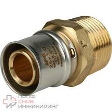 Переходник STOUT с наружной резьбой 1 х26 для металлопластиковых труб прессовой