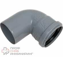 Отвод РосТурПласт ВК ПП 75х87 серый