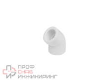 Угольник полипропиленовый соединительный 45° КОНТУР PP-R 20/45