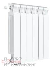 Радиатор биметаллический Rifar Monolit Ventil 500/6, правое подключение, 50 мм (без H-образного узла)