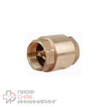 Клапан обратный латунный пружинный Ду25 Ру35 м/м д/метал Giacomini