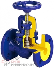 Вентиль запорный с сильфонным уплотнением Ду32 Ру40 фланцевый