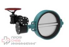 Затвор дисковый PALUR-ZD-SM Межфланцевый Ду150 Ру16 редуктор ручной